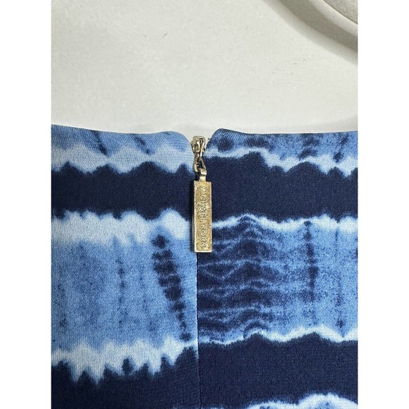MICHAEL MICHAEL KORS Blue Tie Dye Tie Front Sleeveless Jumpsuit Size Large - Picture 6 of 7